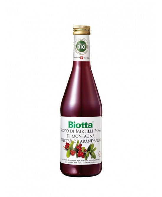 Biotta Succo Di Mirtilli Rossi Biologico 500ml