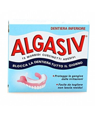 Algasiv Adesivo Protesi Inferiore 15 Cuscinetti