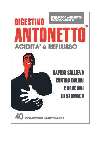 Digestivo Antonetto Acidita' E Reflusso 40 Compresse
