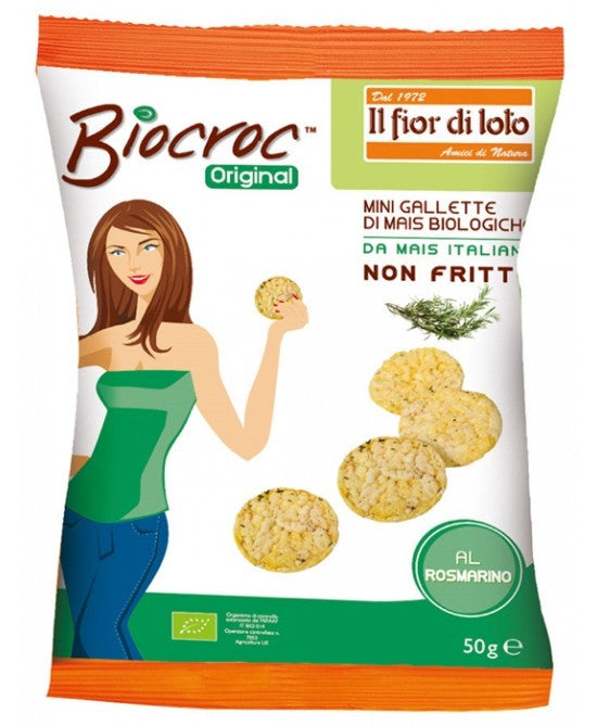 Biocroc Mini Gallette Di Mais Al Rosmarino Senza Glutine 40g