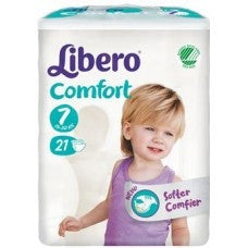 Libero Comfort 7 Pannolino Per Bambino 16-26 Kg 21 Pezzi