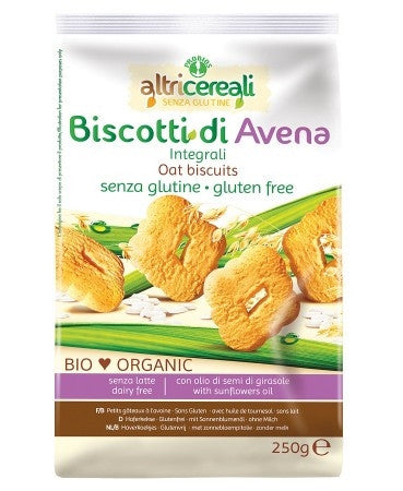 Altricereali Biscotti Di Avena Integrali Senza Glutine 250g
