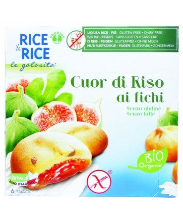 Rice&rice Biscotti Cuor Di Riso Ai Fichi Senza Glutine 6x33g