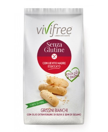 Vivifree Grissini Bianchi Olio E Semi Di Sesamo 150g