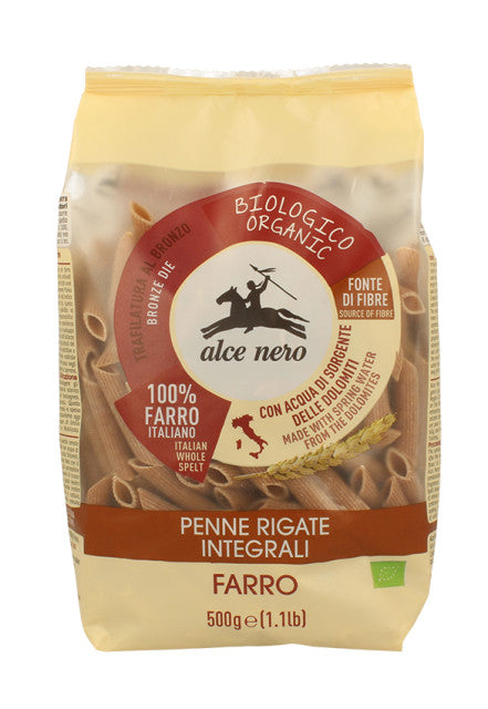 Alce Nero Penne Rigate Integrali Di Farro Biologiche 500g