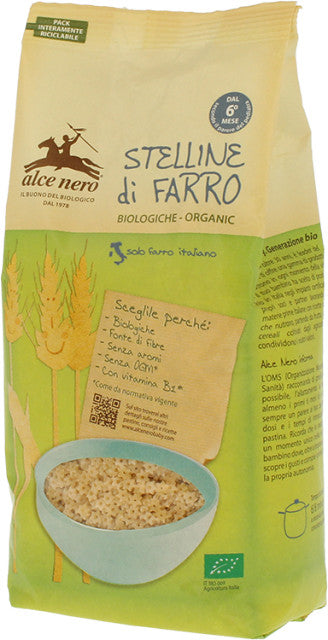 Alce Nero Stelline Di Farro Biologiche 500g