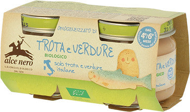 Alce Nero Trota E Verdure Biologico 2x80g