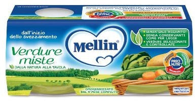 Mellin Omogeneizzato Di Verdure Miste 2x80g
