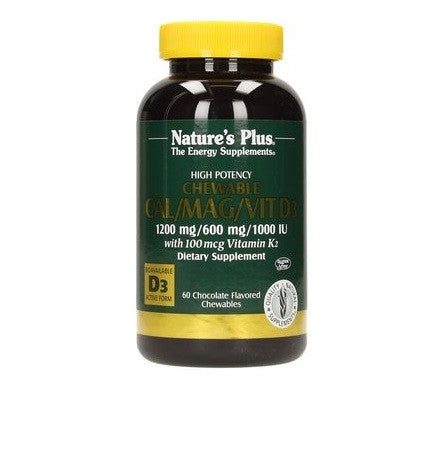 Nature's Plus Calcio Magnesio Vit D3  Al Cioccolato 337 Mg