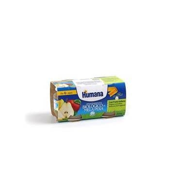 Humana Omogeneizzato Biologico Gusto Mela E Pera 2 X 80 Gr