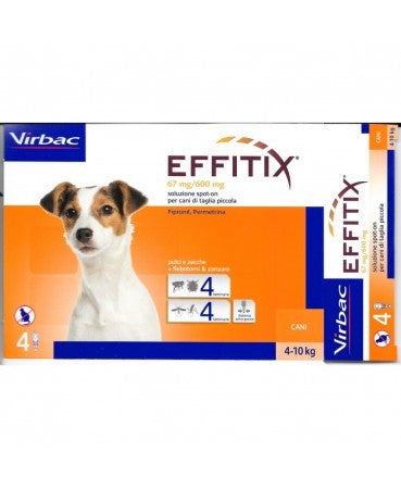 Effitix Spot On Cani Piccoli 1,10ml 67mg/600mg 4 Pipette