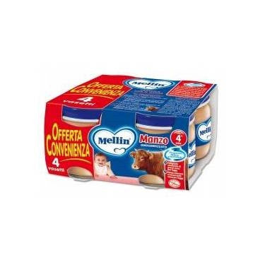 Mellin Omogeneizzati Al Manzo 4 X 80 Gr