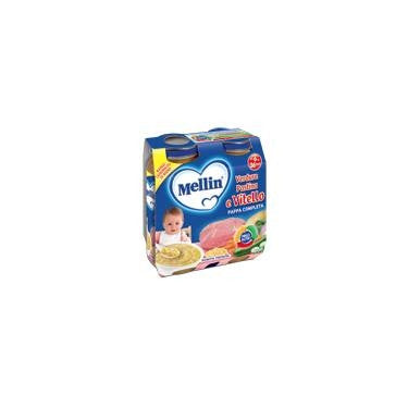 Mellin Pappa Completa Verdura Pastina E Pollo 2 X 250gr