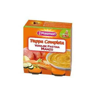 Plasmon Pappa Completa Verdure Pastina Manzo 2 X 190 Gr