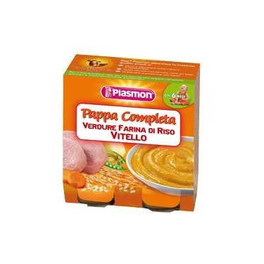 Plasmon Pappa Verdure Farina Riso Vitello 2 X 190 Gr