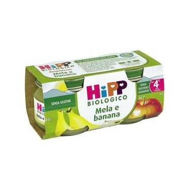 Hipp Bio Omogeneizzato Biologico Mela E Banana 2 X 80 Gr