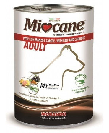 Morando Miocane Umido Patè Manzo Carote 400g