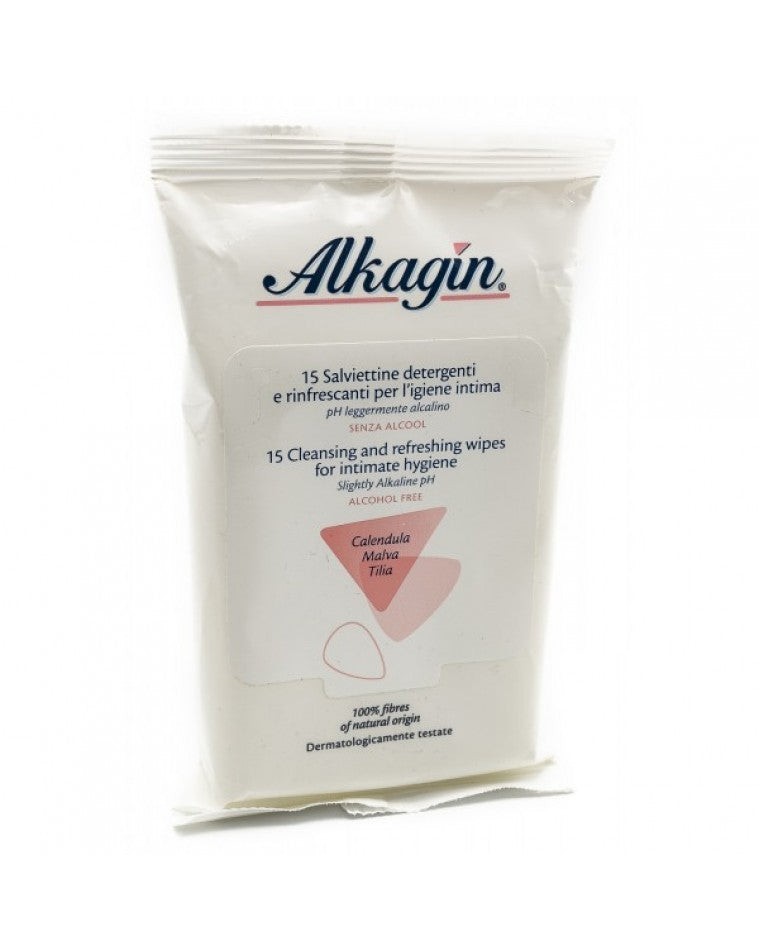 Alkagin Salviettine Detergenti Igiene Intima 15 Pezzi