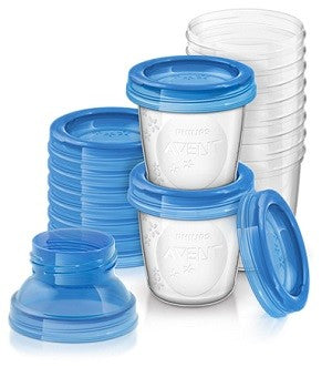 Avent set completo di contenitori per il latte materno