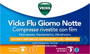 VICKS FLU GIORNO NOTTE*12 cpr giorno + 4 cpr notte