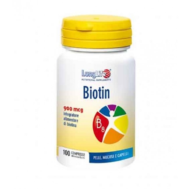 Longlife biotin 900 mcg 100 compresse