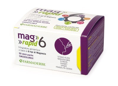 Mag 6 rapid 20 bustine integratore alimentare di magnesio