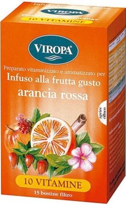 Viropa 10 vitamine infuso arancia rossa 15 bustine
