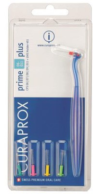 Curaprox cps 451 set colori prime plus 5 scovolini cps + 1 supporto