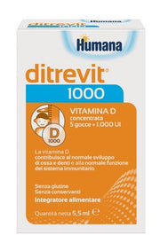 Humana Ditrevit 1000 gocce integratore di vitamina D 5,5 ml