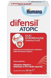 Humana Difensil atopic gocce con olio di borragine 30 ml