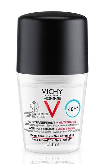 Vichy homme deoodorante uomo anti-macchie 50 ml