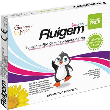 Fluigem bambini aerosol 8 fiale 5 ml gemme di micol