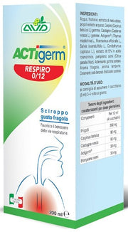 Actigerm respiro 0-12 sciroppo per le vie respiratorie 200 ml