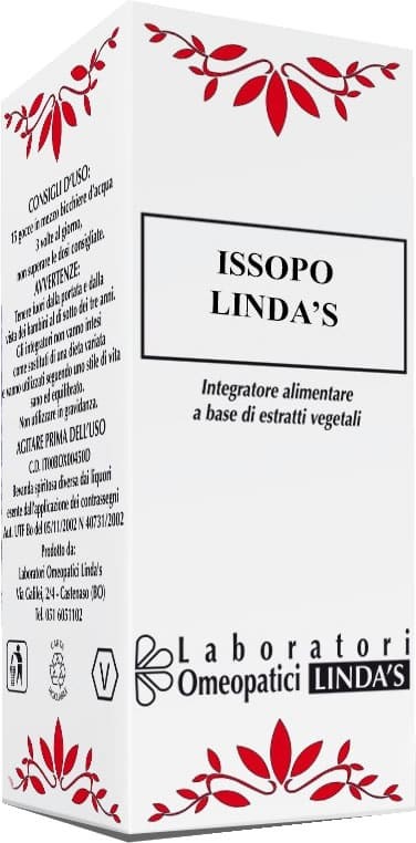 Linda's Omeopatici Issopo 30 ml rimedio in gocce lindas