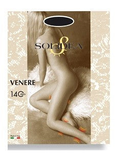 Solidea Venere 140 collant tutto nudo nero taglia 3