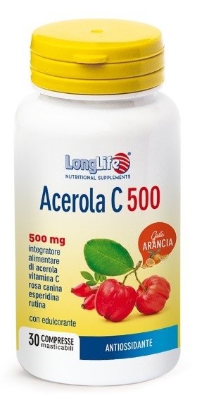 Longlife acerola c500 arancia integratore 30 compresse
