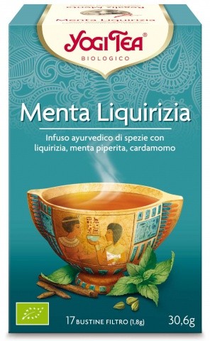 Yogi tea menta liquirizia tisana ayurvedica bio 17 filtri