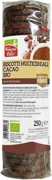 La Finestra sul cielo Biscotti multicereali cacao bio 250 g