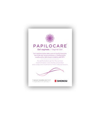 Shionogi Papilocare gel vaginale 7 cannule monodose da 5 ml