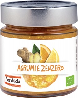 Fior di loto Composta agrumi e zenzero bio 250 g