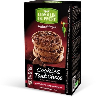Le moulin du pivert bio Cookies al cacao con pepite di cioccolato