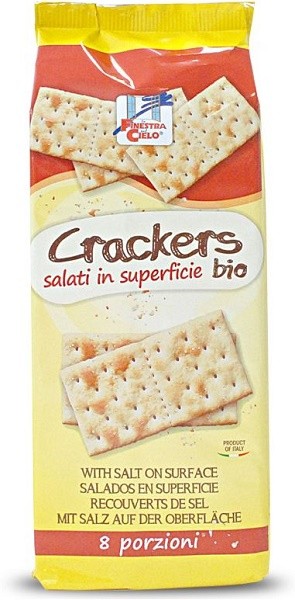 Crackers salati in superficie bio con olio extravergine di oliva 250 g