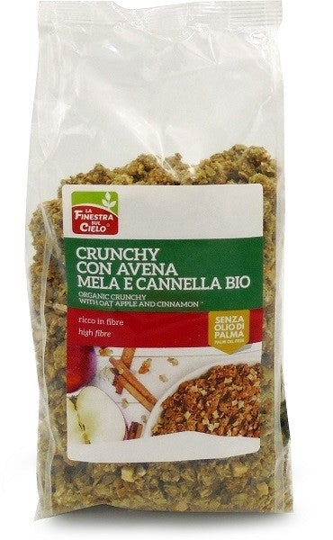 La Finestra sul cielo crunchy con avena mela cannella 375 mg
