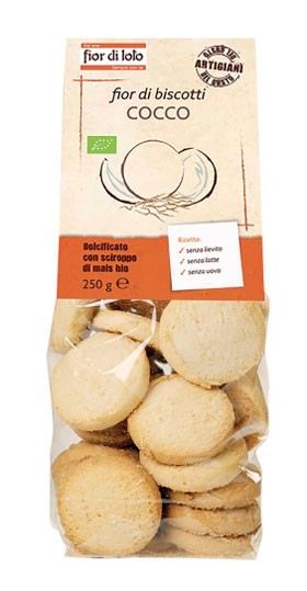 Fior di loto Fior di biscotti cocco alimento bio 250 g