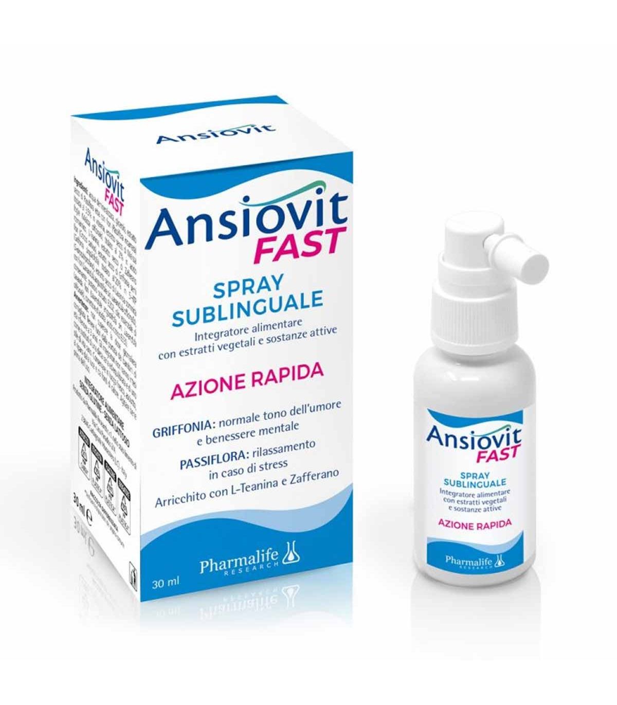Pharmalife Ansiovit fast spray sublinguale 30 ml