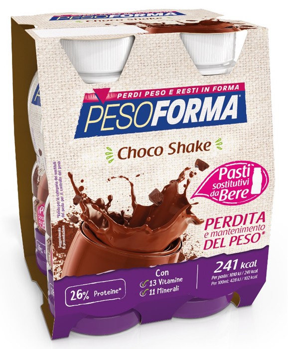 Pesoforma choco shake pasto sostitutivo 4x236 ml