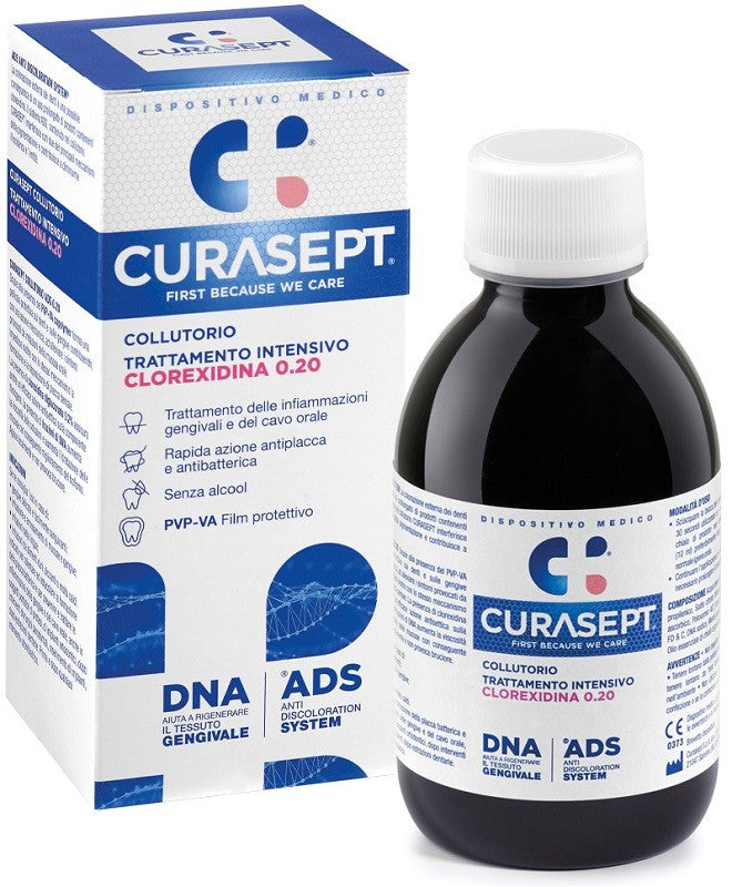 Curasept collutorio con clorexidina 0,20 ads + dna 200 ml
