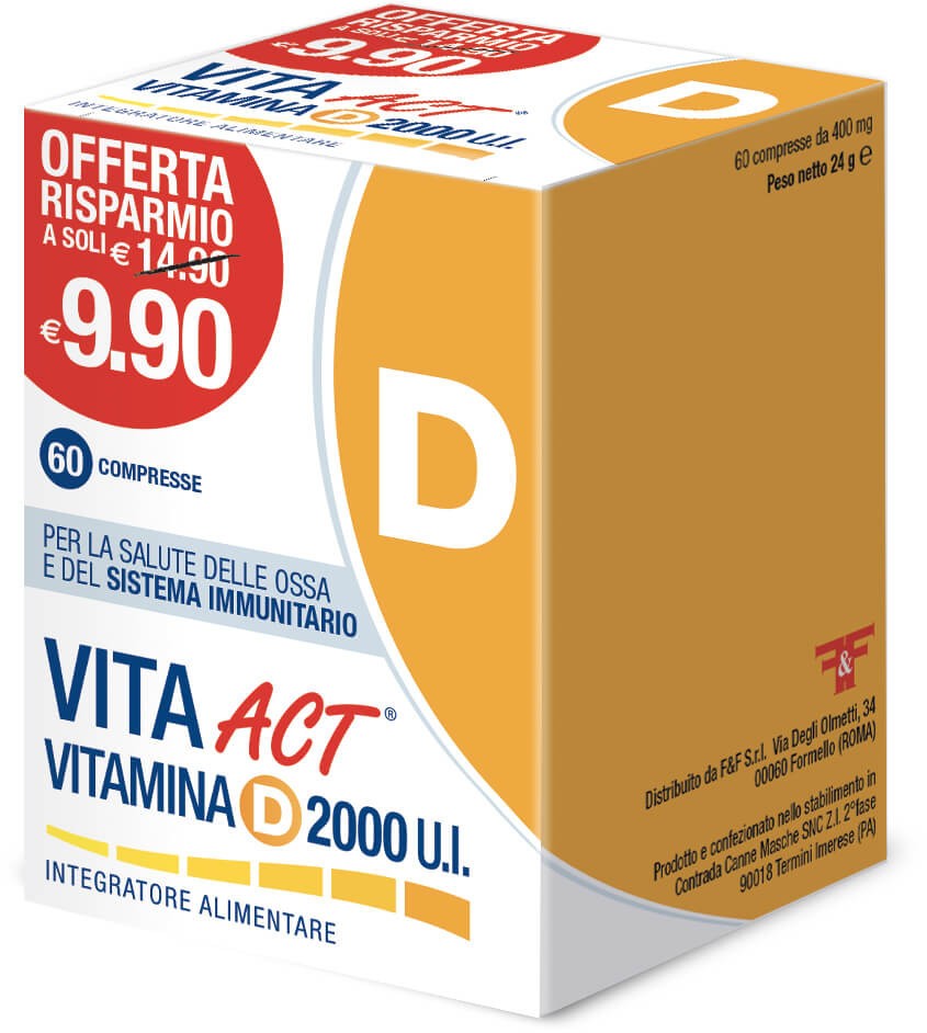 Vitamina d act 2000ui integratore 60 compresse