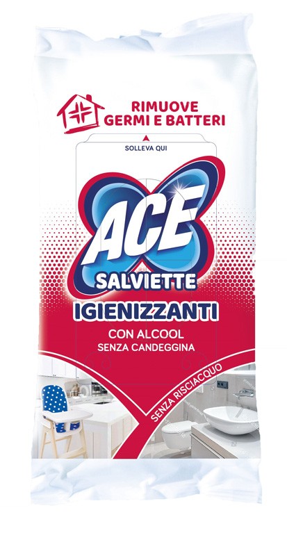 Fater Ace salviette igienizzanti e disinfettanti alcool 40 pezzi