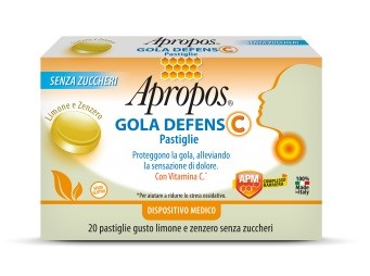 Apropos gola defens c limone e zenzero 20 pastiglie